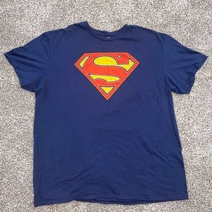 2XL Navy Superman T-shirt